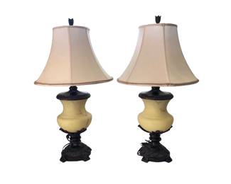 Pair of Large Decorative Lamps