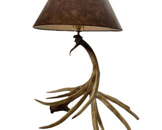 Faux Deer Antler Lamp