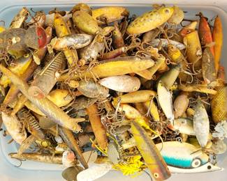 Vintage Wooden Fishing Lures 