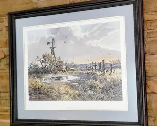 John P. Cowan "Low Water Doves" Lithograph Artist Proof Year 1988.Signed
