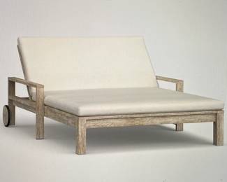 (2) Pottery Barn Outdoor Double Chaise Loungers. Each cost $1,400 new without cushion or cover. We have 2.