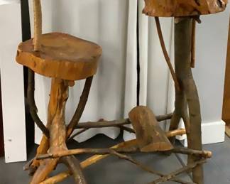 Rustic Log & Twig Desk & Chair