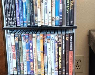 Dvd's rotating shelf