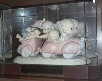 Precious Moments Figurine In Display Case