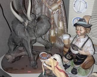 Oversized Italian Elephant Figurine