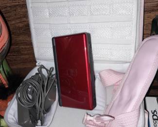 Vintage Nintendo DS Game System W/ Cords & Carrying Case