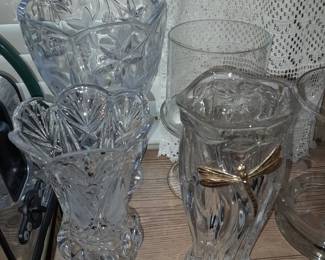 HUGE Assortment Of Crystal (Vases, Bowls, Baskets, Decorative Accents, Tableware, Etc.)