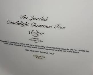 Lenox Figurine - The Jeweled Candlelight Christmas Tree