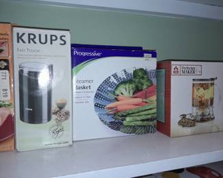 BRAND NEW Krups Coffee & Spice Grinder, Progressive Steamer Basket, & Perfect Tea Maker