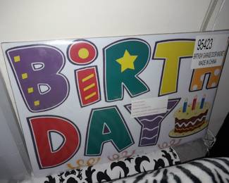 BRAND NEW Birthday Garage Door Magnet Set