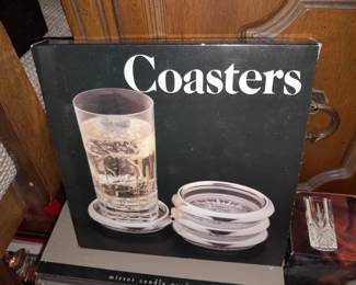 BRAND NEW Silver Plated Coaster Set