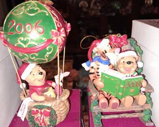 Winnie The Pooh Ornaments W/ Boxes