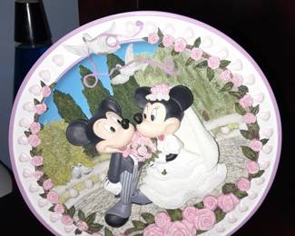 Mickey & Minnie Anniversary 3D Figural Plate