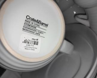 Crate & Barrel Stoneware Set