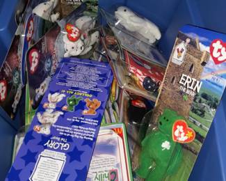 HUNDREDS Of TY Beanie Baby Plushies W/ The Tags & Packaging