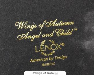 Lenox Figurine - Wings Of Autumn Angel And Child