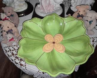 Large Floral Serving Platter