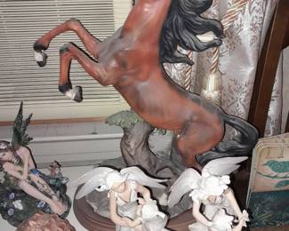 Oversized Italian Horse Figurine