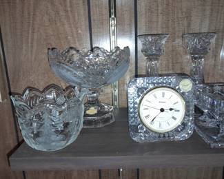 HUGE Assortment Of Crystal (Vases, Bowls, Baskets, Decorative Accents, Tableware, Etc.)