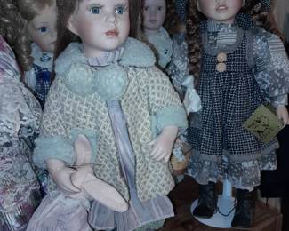 An ENTIRE Room Of Porcelain & Vinyl Collectible Dolls