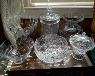 HUGE Assortment Of Crystal (Vases, Bowls, Baskets, Decorative Accents, Tableware, Etc.)