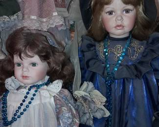 An ENTIRE Room Of Porcelain & Vinyl Collectible Dolls