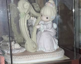 Precious Moments Figurine In Display Case