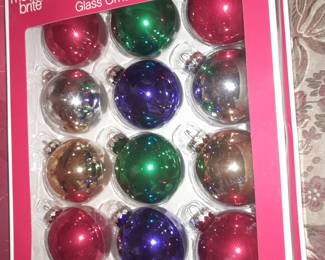 BRAND NEW Glass Ball Ornaments