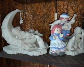 Dept.56 Snowbabie Figurines (Raggedy Anne & Andy)