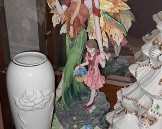 Lenox Figurine - Wings Of Autumn Angel And Child