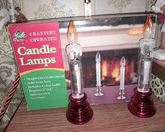 BRAND NEW Christmas Candle Lamps
