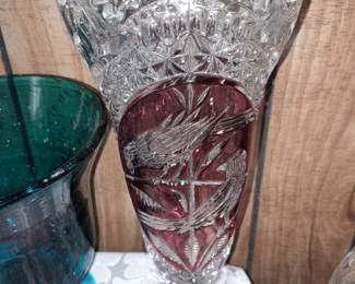 BEAUTIFUL Collection Of Colored Crystal & Art Glass