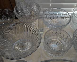 HUGE Assortment Of Crystal (Vases, Bowls, Baskets, Decorative Accents, Tableware, Etc.)
