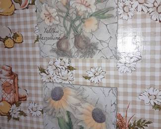 Flower Wall Plaques