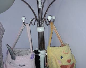 Coat Rack W/ Handbags