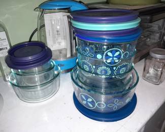 Pyrex Glass Containers W/ Lids