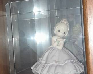 Precious Moments Figurine In Display Case