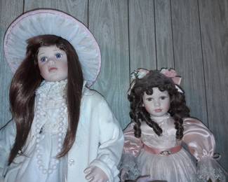 An ENTIRE Room Of Porcelain & Vinyl Collectible Dolls