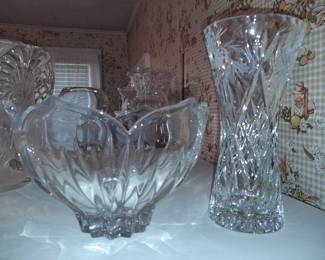HUGE Assortment Of Crystal (Vases, Bowls, Baskets, Decorative Accents, Tableware, Etc.)