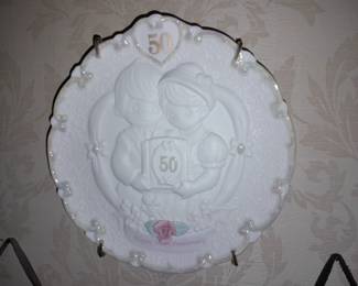 Precious Moments 50th Anniversary Plate