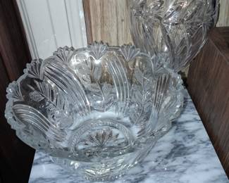 HUGE Assortment Of Crystal (Vases, Bowls, Baskets, Decorative Accents, Tableware, Etc.)