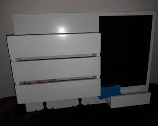 Hanging Mail Organizer W/ Mini Chalkboard