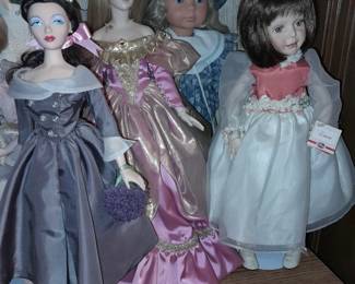 An ENTIRE Room Of Porcelain & Vinyl Collectible Dolls