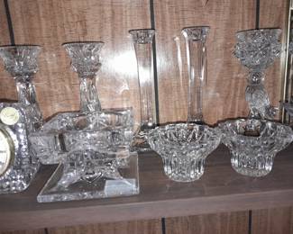 HUGE Assortment Of Crystal (Vases, Bowls, Baskets, Decorative Accents, Tableware, Etc.)