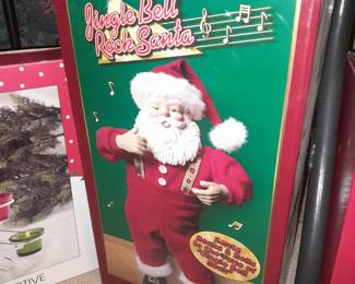 Christmas Jingle Bell Rock Santa Figure