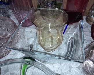 BEAUTIFUL Collection Of Colored Crystal & Art Glass