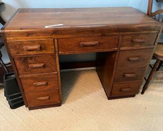 #109	Wood Home-made Desk w/9 drawers - 42x20x30	 $75.00 
