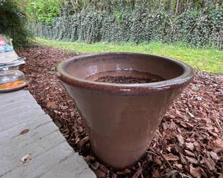 #85	Brown Ceramic Pot - 13x13	 $20.00 
