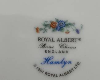#196	Royal Albert Hamlyn 73 piece set of China	 $150.00 
