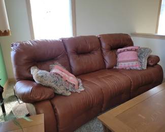 Reclining Leather Sofa